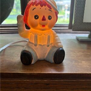 Charming Vintage Rag Doll Night Light for Kids